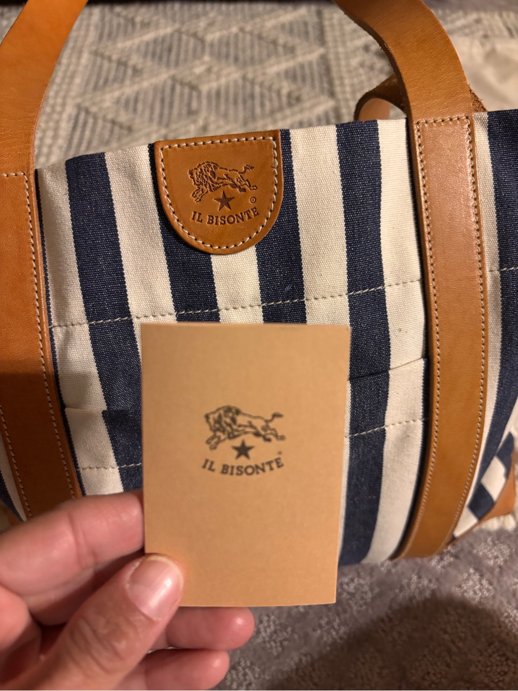 Il Bisonte ~ Caramella Medium Tote ~ New — image 6 of 8